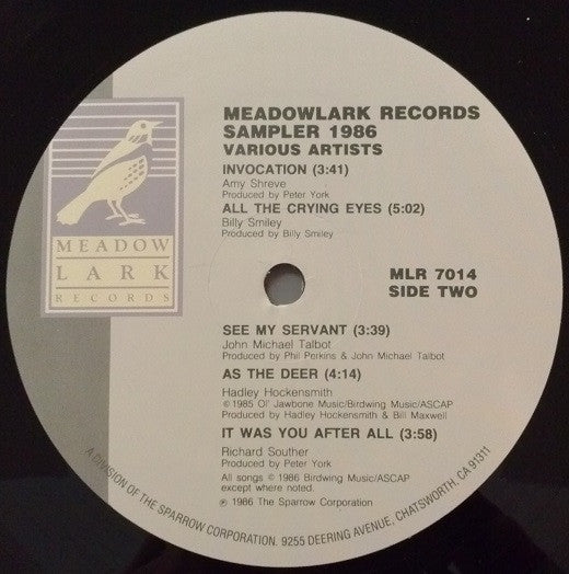 Various Artists* : Meadowlark Sampler 1986 (LP, Smplr)