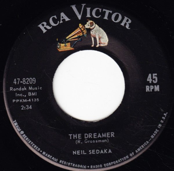 Neil Sedaka : The Dreamer / Look Inside Your Heart (7")