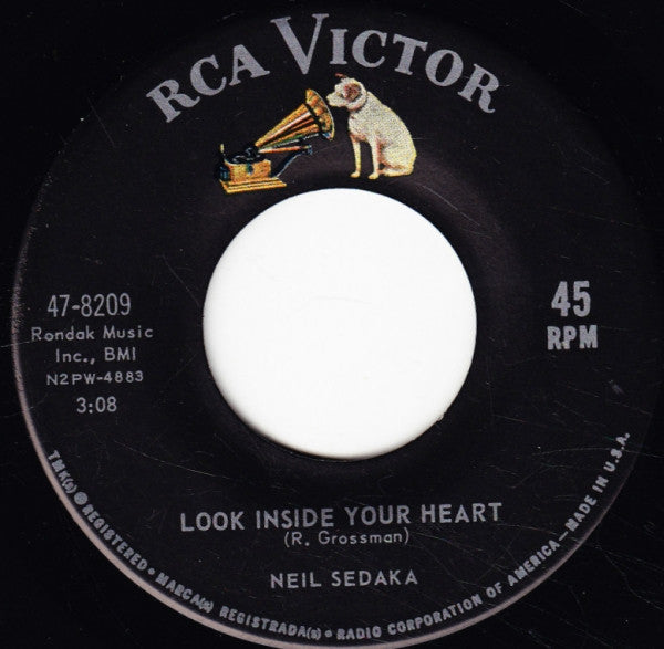 Neil Sedaka : The Dreamer / Look Inside Your Heart (7")