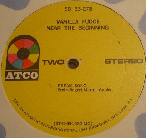 Vanilla Fudge : Near The Beginning (LP, Album, MO )