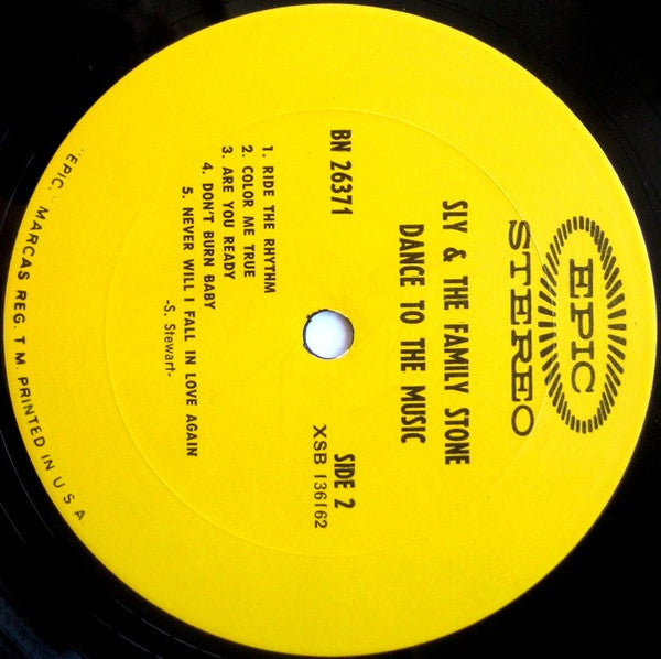 Sly & The Family Stone : Dance To The Music (LP, Album, Ter)