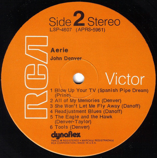 John Denver : Aerie (LP, Album, Hol)