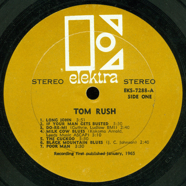 Tom Rush : Tom Rush (LP, Album, RE, All)