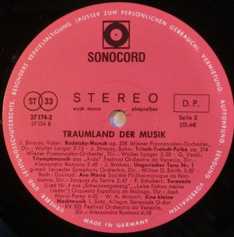 Various : Traumland Der Musik (LP, Comp, Club)