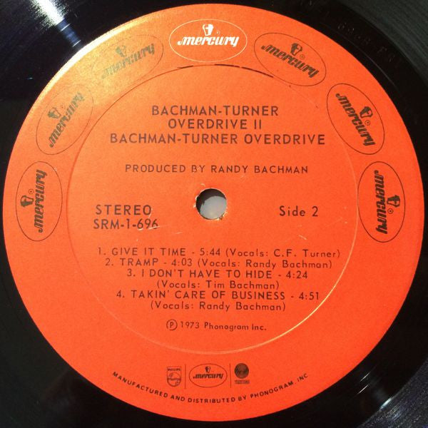 Bachman-Turner Overdrive : Bachman-Turner Overdrive II (LP, Album, Red)
