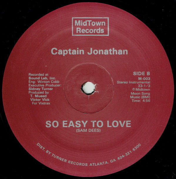 Captain Jonathan : So Easy To Love (12")