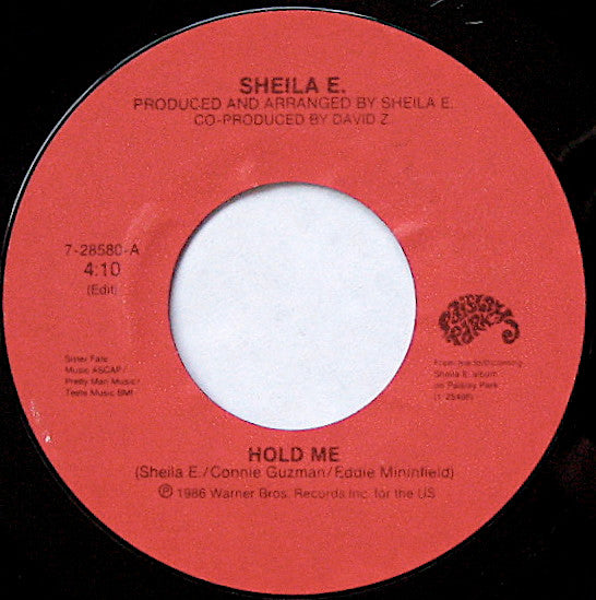 Sheila E. : Hold Me (7", Single)