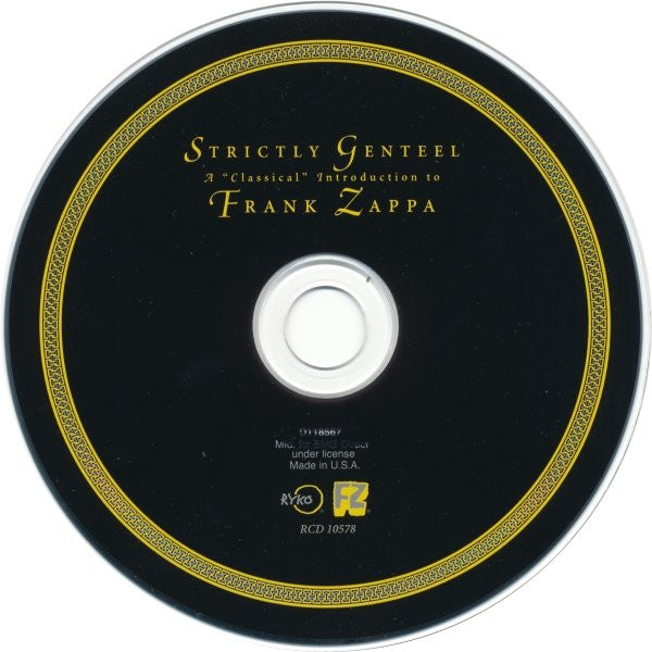 Frank Zappa : Strictly Genteel (A "Classical" Introduction To Frank Zappa) (CD, Comp, Club)