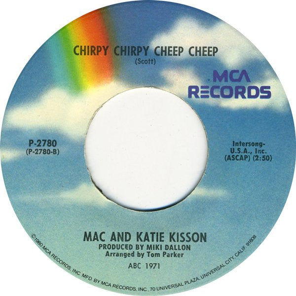 Lonnie Donegan And His Skiffle Group* / Mac And Katie Kisson* : Does Your Chewing Gum Lose Its Flavor (On The Bedpost Over Night?) / Chirpy Chirpy Cheep Cheep (7", Single)