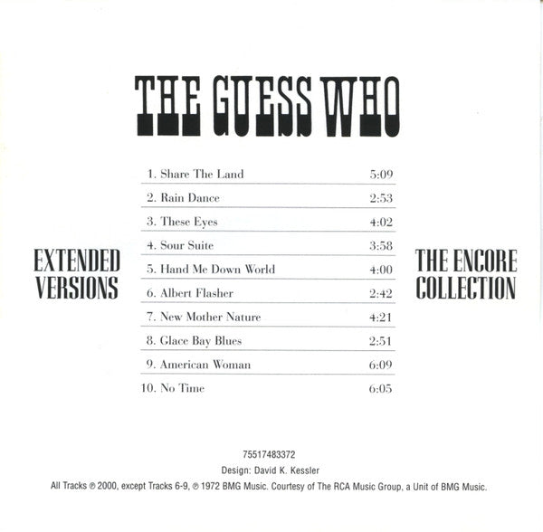 The Guess Who : Extended Versions (CD, Comp)