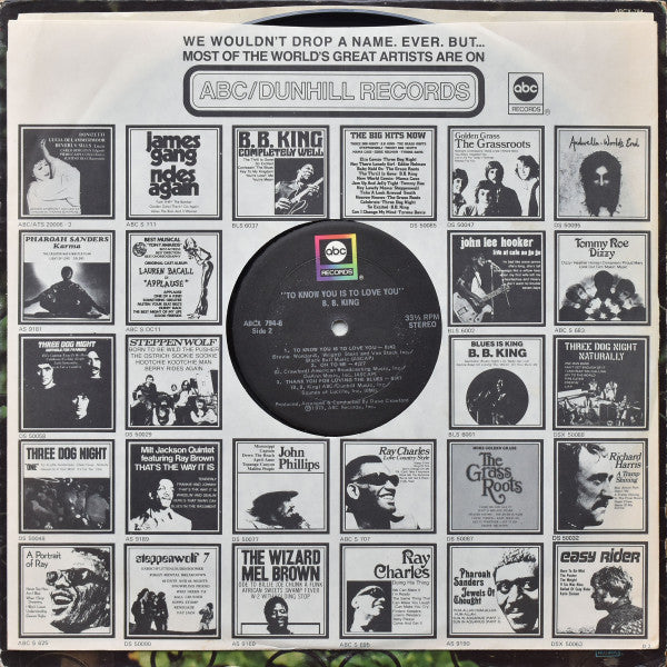 B.B. King : To Know You Is To Love You (LP, Album)