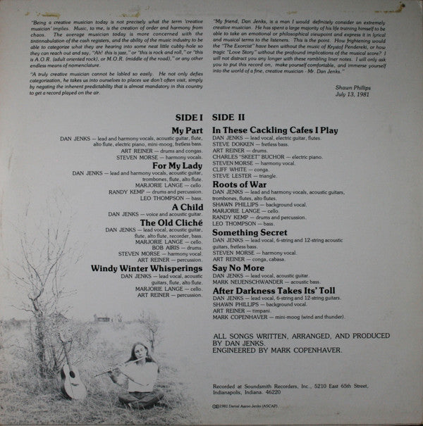 Dan Jenks : Say No More (LP, Album)
