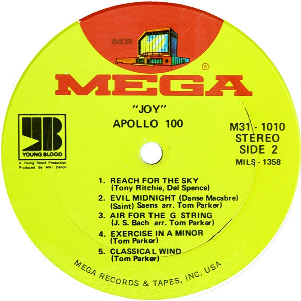 Apollo 100 Featuring Tom Parker : Joy (LP, Album)