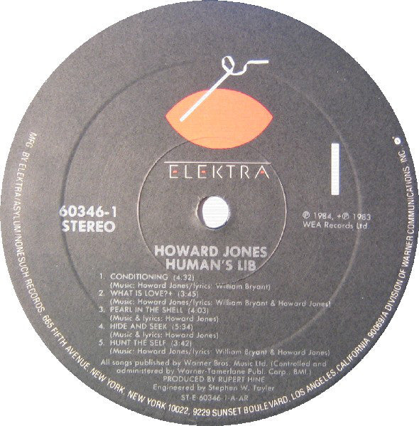 Howard Jones : Human's Lib (LP, Album, ARC)