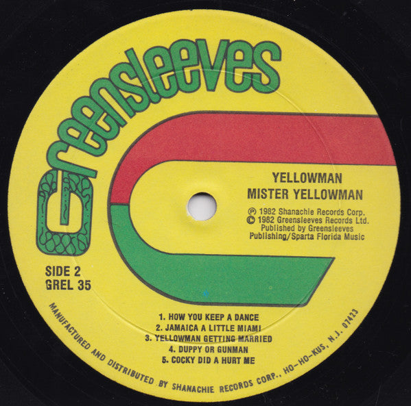 Yellowman : Mister Yellowman (LP, Album)