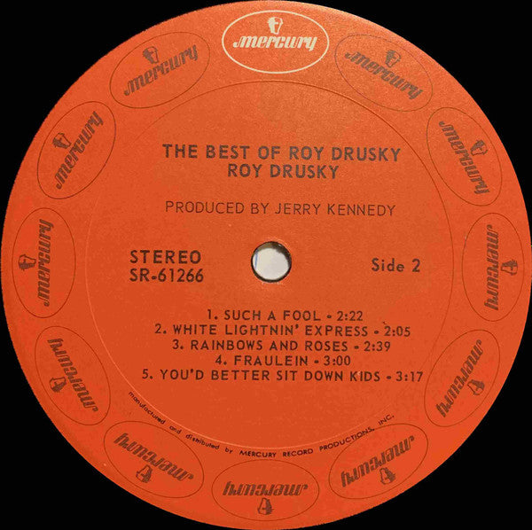 Roy Drusky : The Best Of Roy Drusky (LP, Album, Comp)