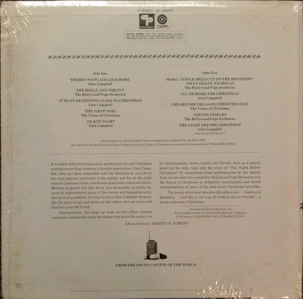 Glen Campbell And The Hollywood Pops Orchestra* With The Voices Of Christmas : Christmas With Glen Campbell (LP, Comp, L.A)