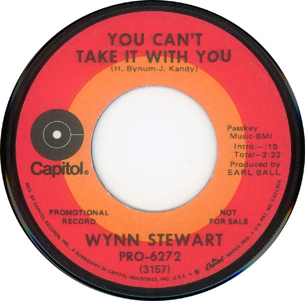 Wynn Stewart : Hello Little Rock / You Can't Take It With You (7", Pro)