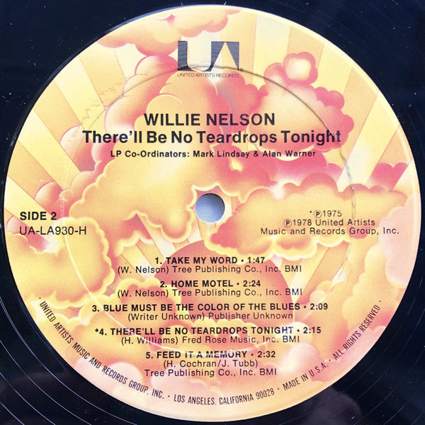 Willie Nelson : There'll Be No Teardrops Tonight (LP, Comp)