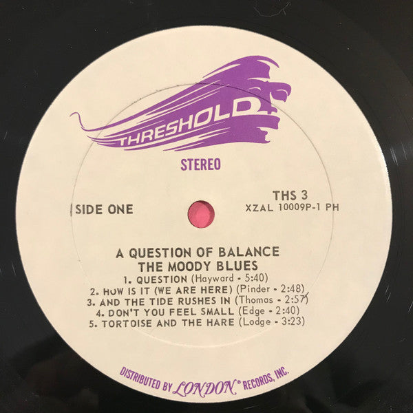 The Moody Blues : A Question Of Balance (LP, Album, PH )