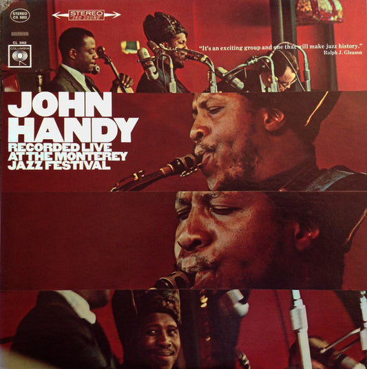 John Handy : Recorded Live At The Monterey Jazz Festival (LP, Album, RP)