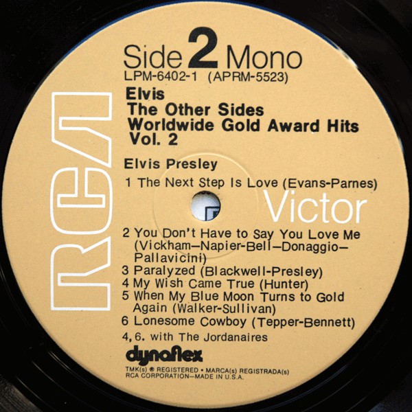 Elvis Presley : The Other Sides - Worldwide Gold Award Hits - Vol. 2 (4xLP, Comp, Mono, RE, Ind + Box)