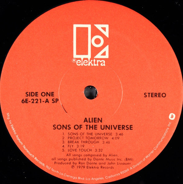 Alien (37) : Sons Of The Universe (LP, Album)