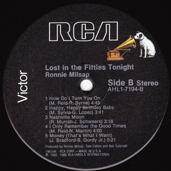 Ronnie Milsap : Lost In The Fifties Tonight (LP, Album)