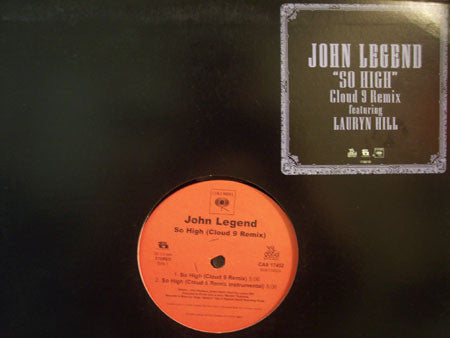 John Legend Featuring Lauryn Hill : So High (Cloud 9 Remix) (12")