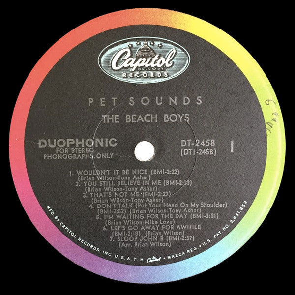 The Beach Boys : Pet Sounds (LP, Album, Scr)