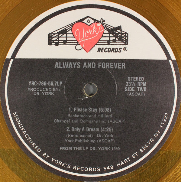 Dr. York : Always And Forever (12", EP, Yel)