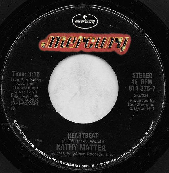 Kathy Mattea : Street Talk / Heartbeat (7", Single, Styrene)