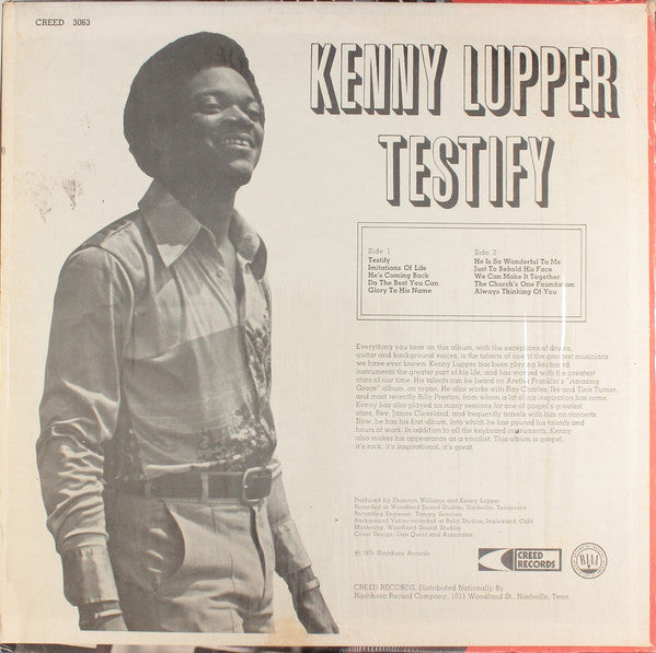 Kenny Lupper* : Testify (LP, Album)