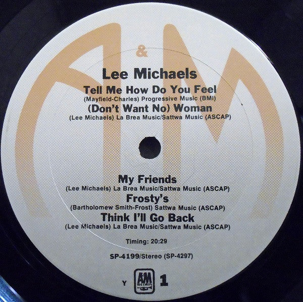 Lee Michaels : Lee Michaels (LP, Album, RE, Y P)