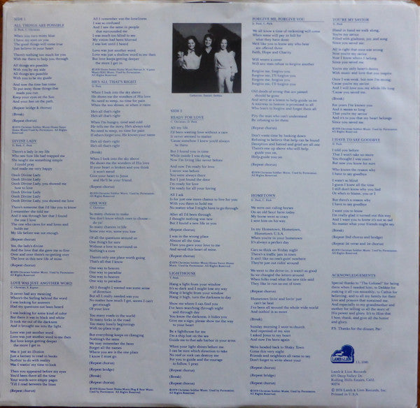 Dan Peek : All Things Are Possible (LP, Album)