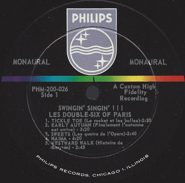 Double Six Of Paris* : Swingin' Singin'! (LP, Mono, Dee)