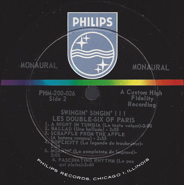 Double Six Of Paris* : Swingin' Singin'! (LP, Mono, Dee)