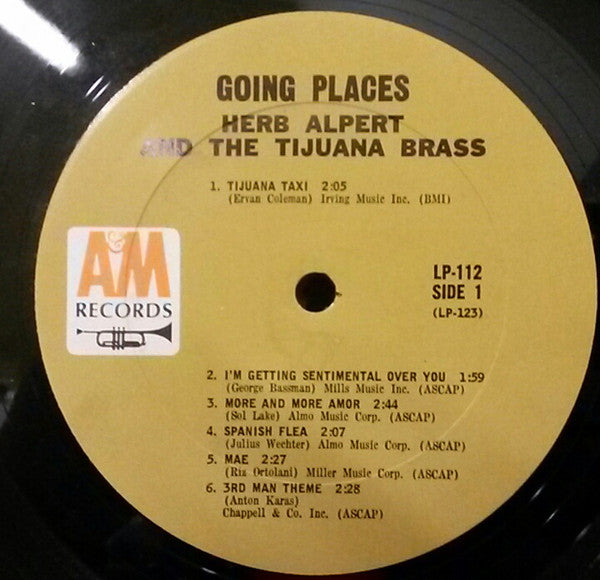 Herb Alpert And The Tijuana Brass* : !!Going Places!! (LP, Album, Mono, Ter)