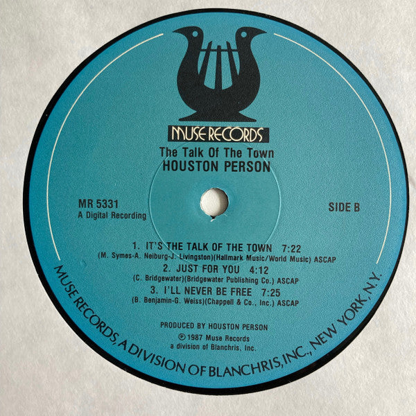 Houston Person : The Talk Of The Town (LP, Album)