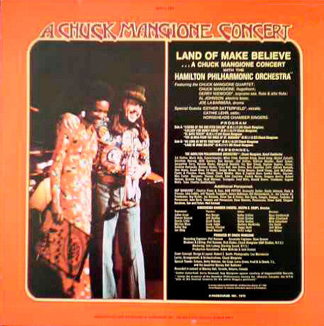 Chuck Mangione With The Hamilton Philharmonic Orchestra* : A Chuck Mangione Concert Land Of Make Believe (LP, Album, RE, Ter)