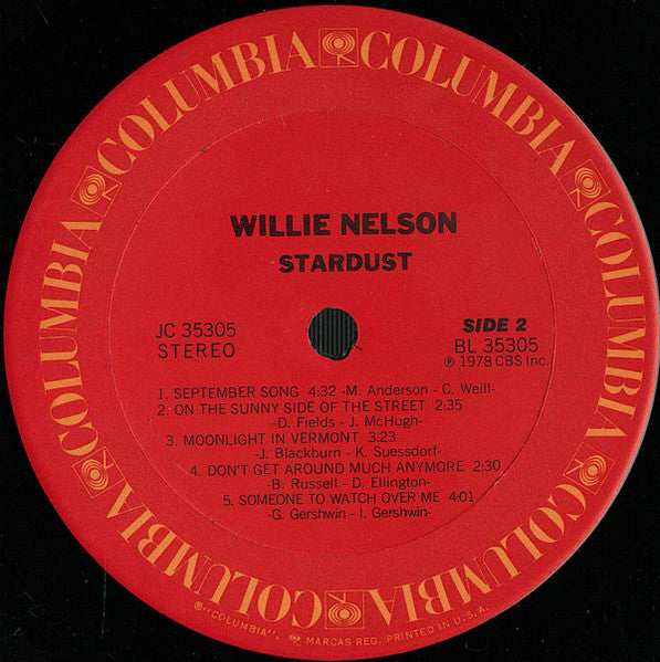 Willie Nelson : Stardust (LP, Album, Ter)
