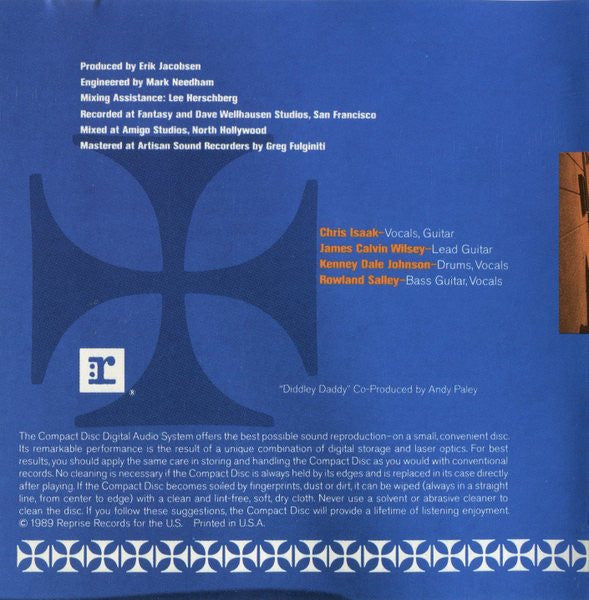 Chris Isaak : Heart Shaped World (CD, Album, Club)