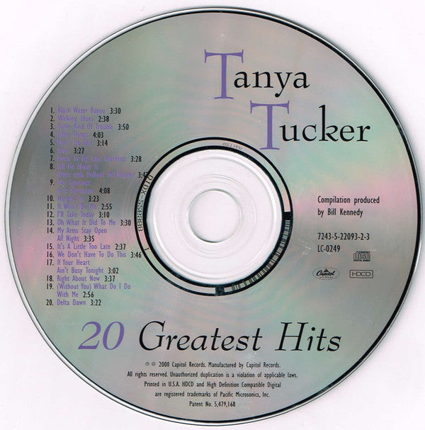 Tanya Tucker : 20 Greatest Hits (HDCD, Comp)