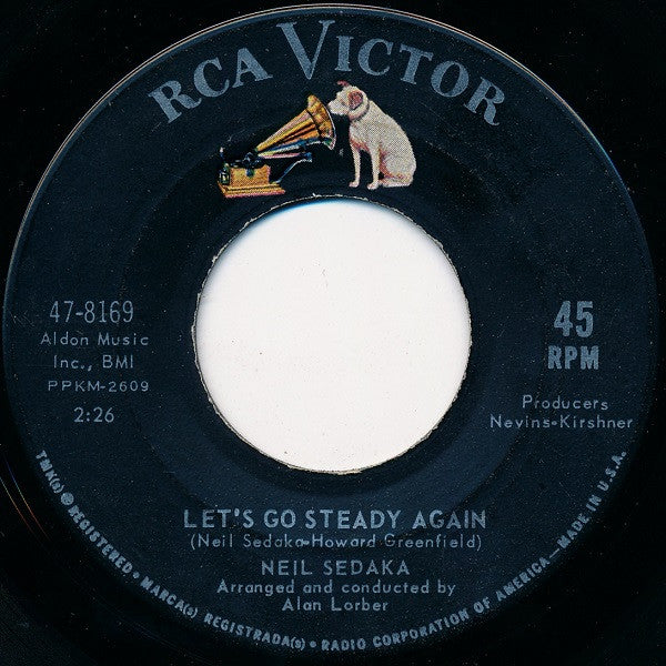 Neil Sedaka : Let's Go Steady Again (7", Single, Roc)