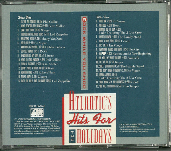 Various : Atlantic's Hits For The Holidays (2xCD, Album, Comp, Promo)
