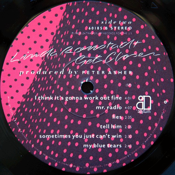 Linda Ronstadt : Get Closer (LP, Album, All)