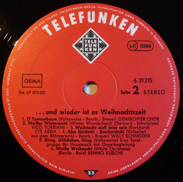 Various : ...Und Wieder Ist Es Weihnachtszeit (LP, Comp)