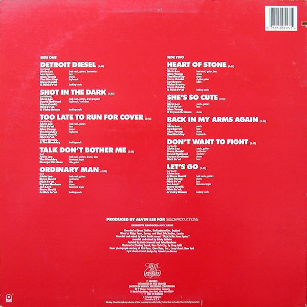 Alvin Lee : Detroit Diesel (LP, Album, Promo)