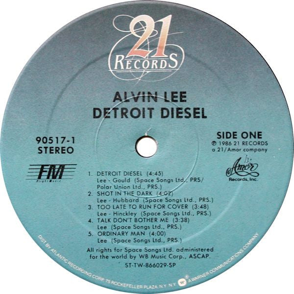 Alvin Lee : Detroit Diesel (LP, Album, Promo)