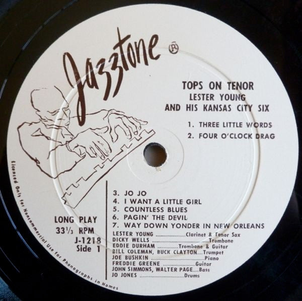 Lester Young And Chu Berry* : Prez And Chu (Tops On Tenor) (LP, Comp, Mono)